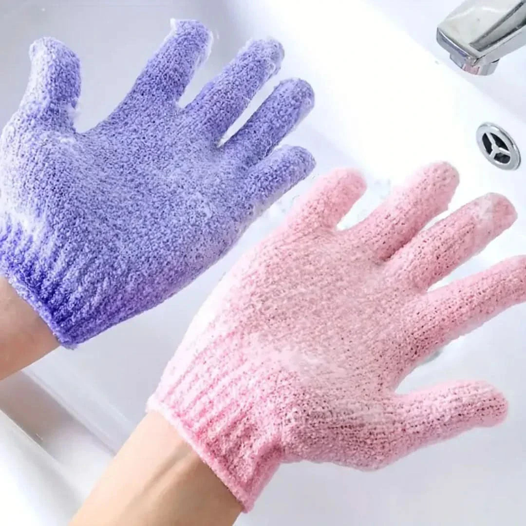 Skorter | Exfoliating Bath Gloves for Shower – 2 Pack