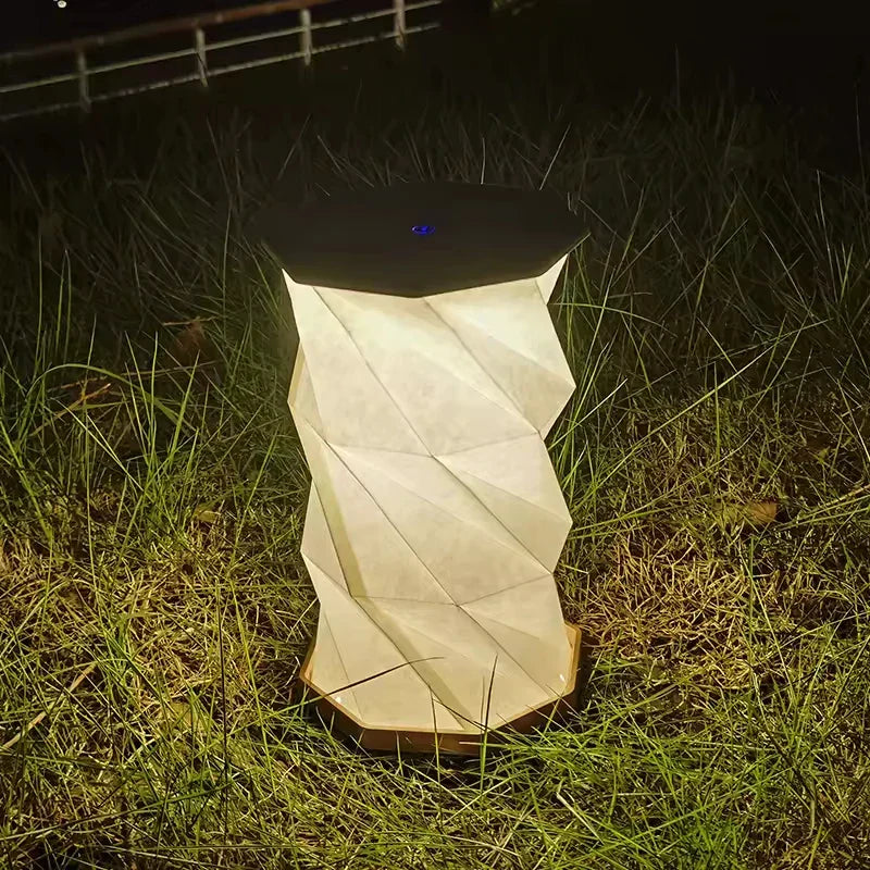 Skorter | CrystalGlow - Rechargeable Crystal Table Lamp, Wireless LED Lighting with Dimming Function