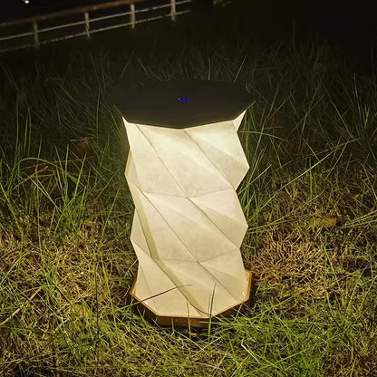 Skorter | CrystalGlow - Rechargeable Crystal Table Lamp, Wireless LED Lighting with Dimming Function