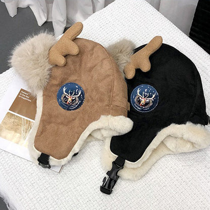Skorter | Deer Antler Winter Earflap Hat