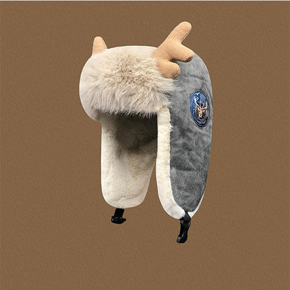 Skorter | Deer Antler Winter Earflap Hat