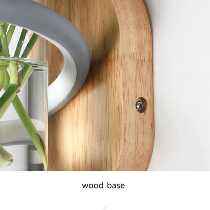 Skorter | Wood LED Wall Lamp for Outdoor Lighting & Flower Decoration