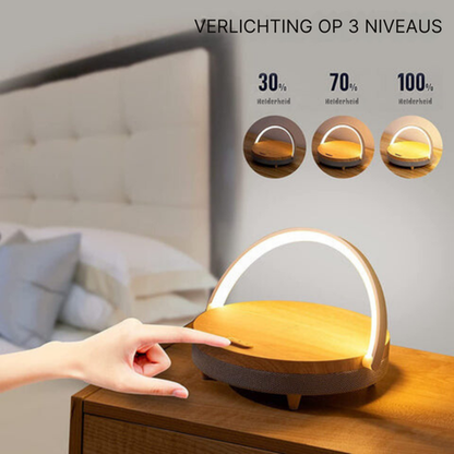 Skorter | 3-in-1 LED Lamp, Bluetooth Speaker & Wireless Charger | Smart Desk Light