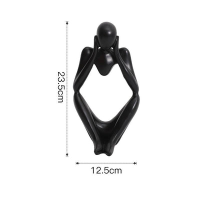 Skorter | Abstract Thinker Statue Resin Figure Office Home Decoration Desktop Decor Handmade Crafts Sculpture Modern Art