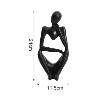 Skorter | Abstract Thinker Statue Resin Figure Office Home Decoration Desktop Decor Handmade Crafts Sculpture Modern Art