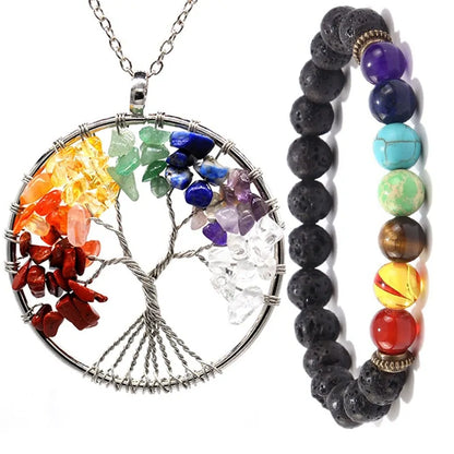 Skorter | 7 Chakra Tree of Life Pendant