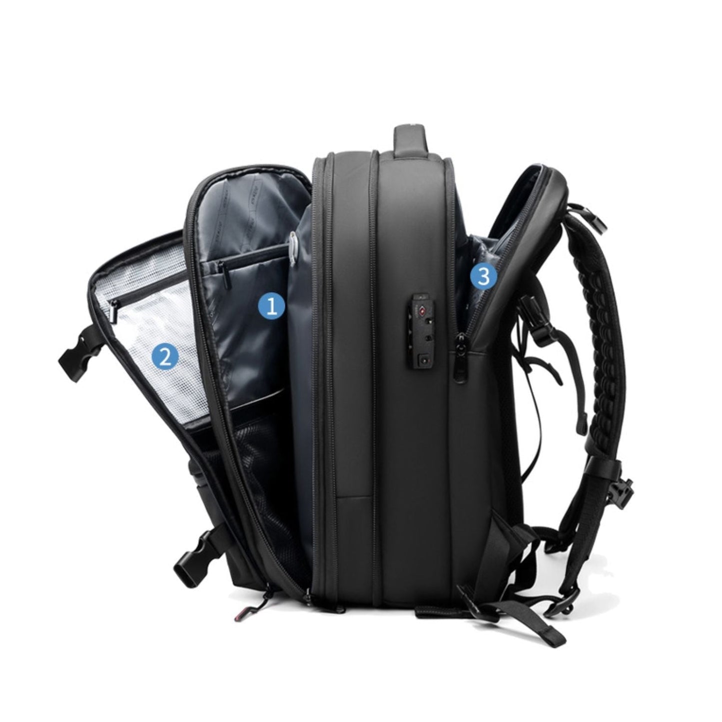 Skorter | VacuPro – Compression Travel Backpack with Built-In Vacuum System | Space-Saving Cabin Bag