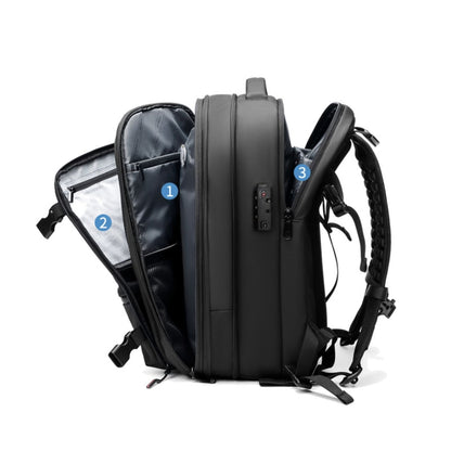 Skorter | VacuPro – Compression Travel Backpack with Built-In Vacuum System | Space-Saving Cabin Bag