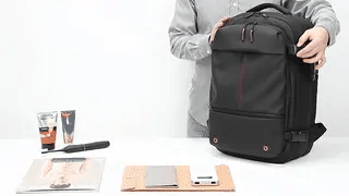 Skorter | VacuPro – Compression Travel Backpack with Built-In Vacuum System | Space-Saving Cabin Bag