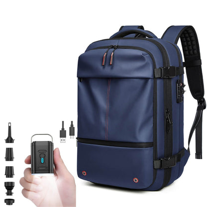 Skorter | VacuPro – Compression Travel Backpack with Built-In Vacuum System | Space-Saving Cabin Bag