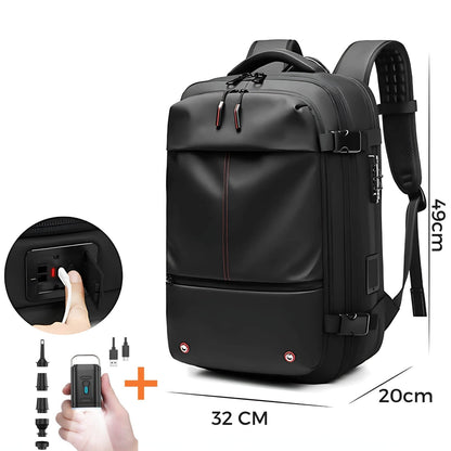 Skorter | VacuPro – Compression Travel Backpack with Built-In Vacuum System | Space-Saving Cabin Bag