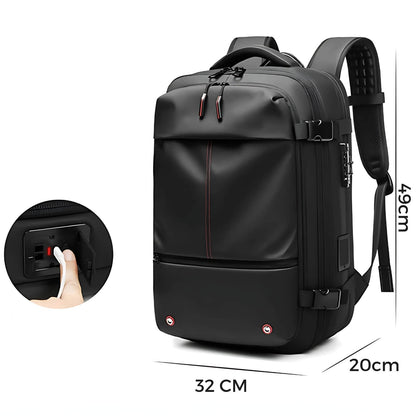 Skorter | VacuPro – Compression Travel Backpack with Built-In Vacuum System | Space-Saving Cabin Bag