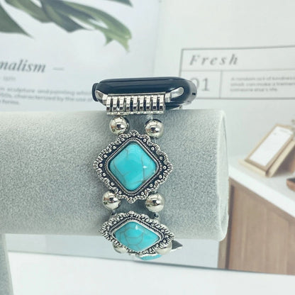 Skorter | Artistic smartwatch band in turquoise in boho design