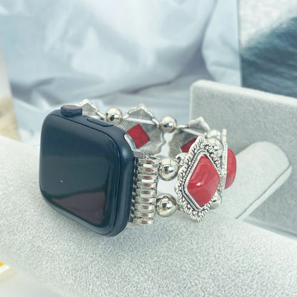 Skorter | Artistic smartwatch band in turquoise in boho design