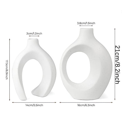 Skorter of two interwoven vases - Decorative harmony