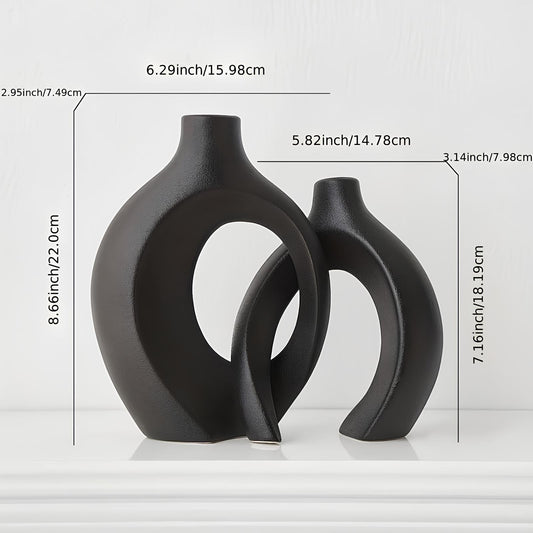 Skorter of two interwoven vases - Decorative harmony