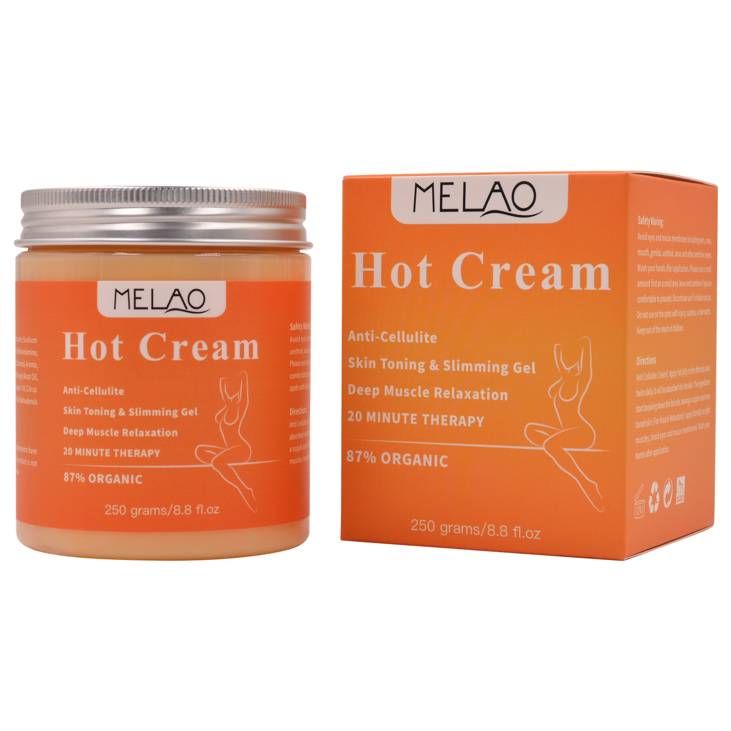 Skorter | Ultimate Shape Cream – ökar fettförbränningen – minskar celluliter – 500 ml – väggklocka