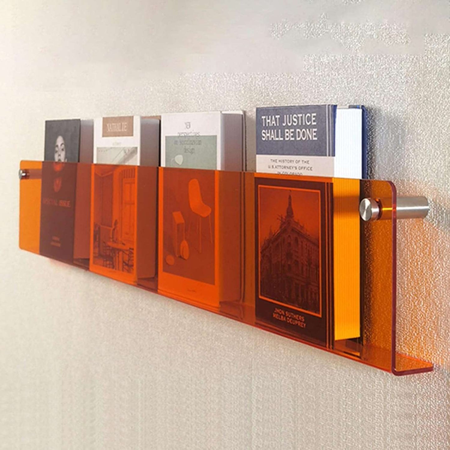 Skorter | Acrylic Wall-mounted Floating Magazine Rack