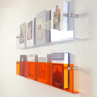 Skorter | Acrylic Wall-mounted Floating Magazine Rack