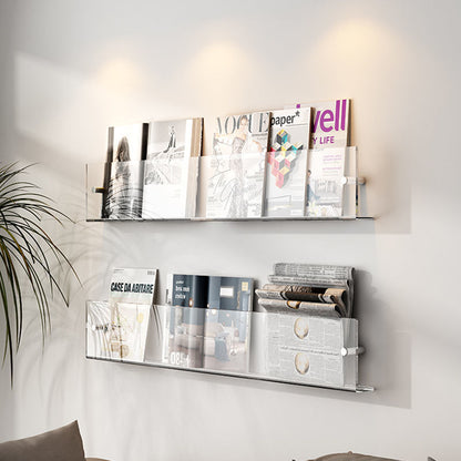 Skorter | Acrylic Wall-mounted Floating Magazine Rack