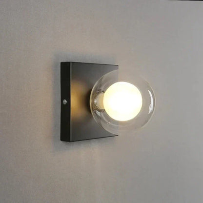 Skorter | BrightSquare - LED Wall Lamp with Glass Ball – Square Wall Lighting