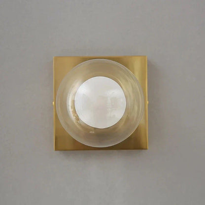 Skorter | BrightSquare - LED Wall Lamp with Glass Ball – Square Wall Lighting