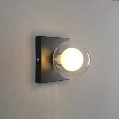 Skorter | BrightSquare - LED Wall Lamp with Glass Ball – Square Wall Lighting