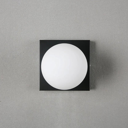 Skorter | BrightSquare - LED Wall Lamp with Glass Ball – Square Wall Lighting