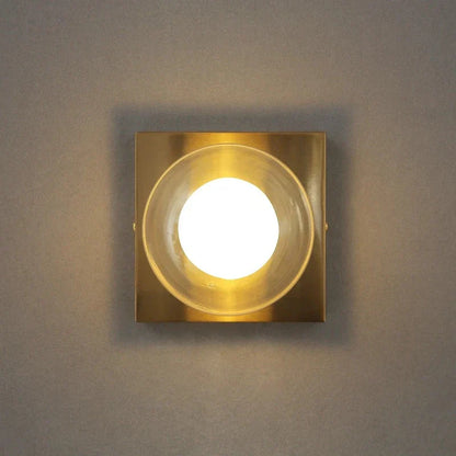 Skorter | BrightSquare - LED Wall Lamp with Glass Ball – Square Wall Lighting