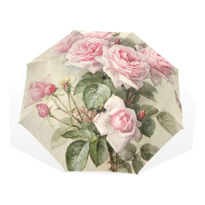 Skorter | Automatic Folding Flower Print Umbrella