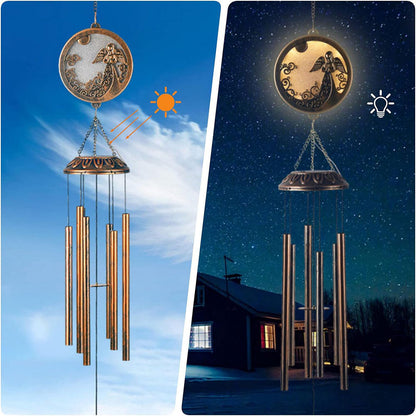 Skorter | Vintage solar-powered angel wind chimes