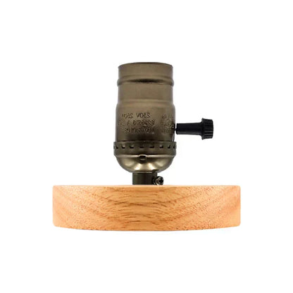 Skorter | RetroWood - Wood Table Lamp with Light Bulb for Atmospheric Lighting
