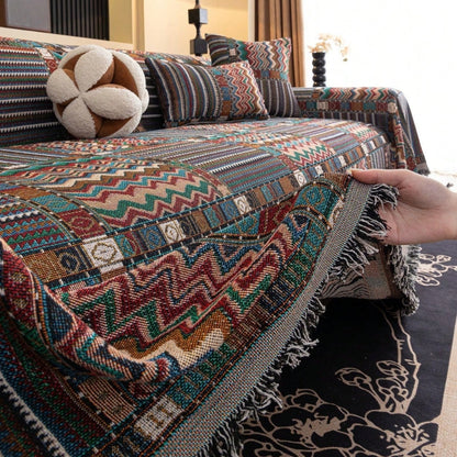 Skorter | Aurora Stripes Boho Sofa Cover