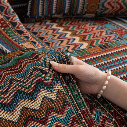 Skorter | Aurora Stripes Boho Sofa Cover