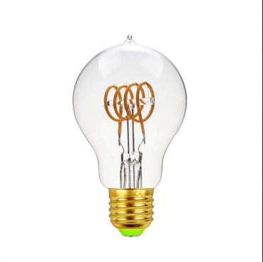Skorter | Vintage industrial pear-shaped LED Edison globe with filament pattern cable