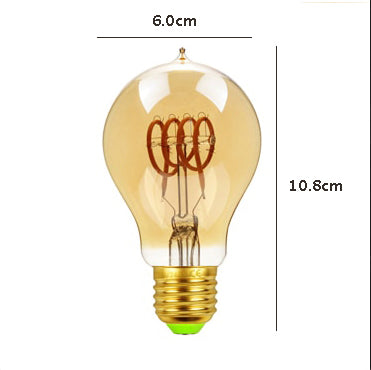 Skorter | Vintage industrial pear-shaped LED Edison globe with filament pattern cable
