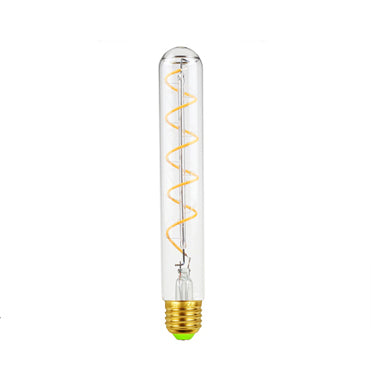 Skorter | Vintage industrial rod-shaped LED Edison globe with spiral filament pattern