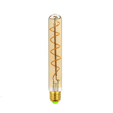 Skorter | Vintage industrial rod-shaped LED Edison globe with spiral filament pattern