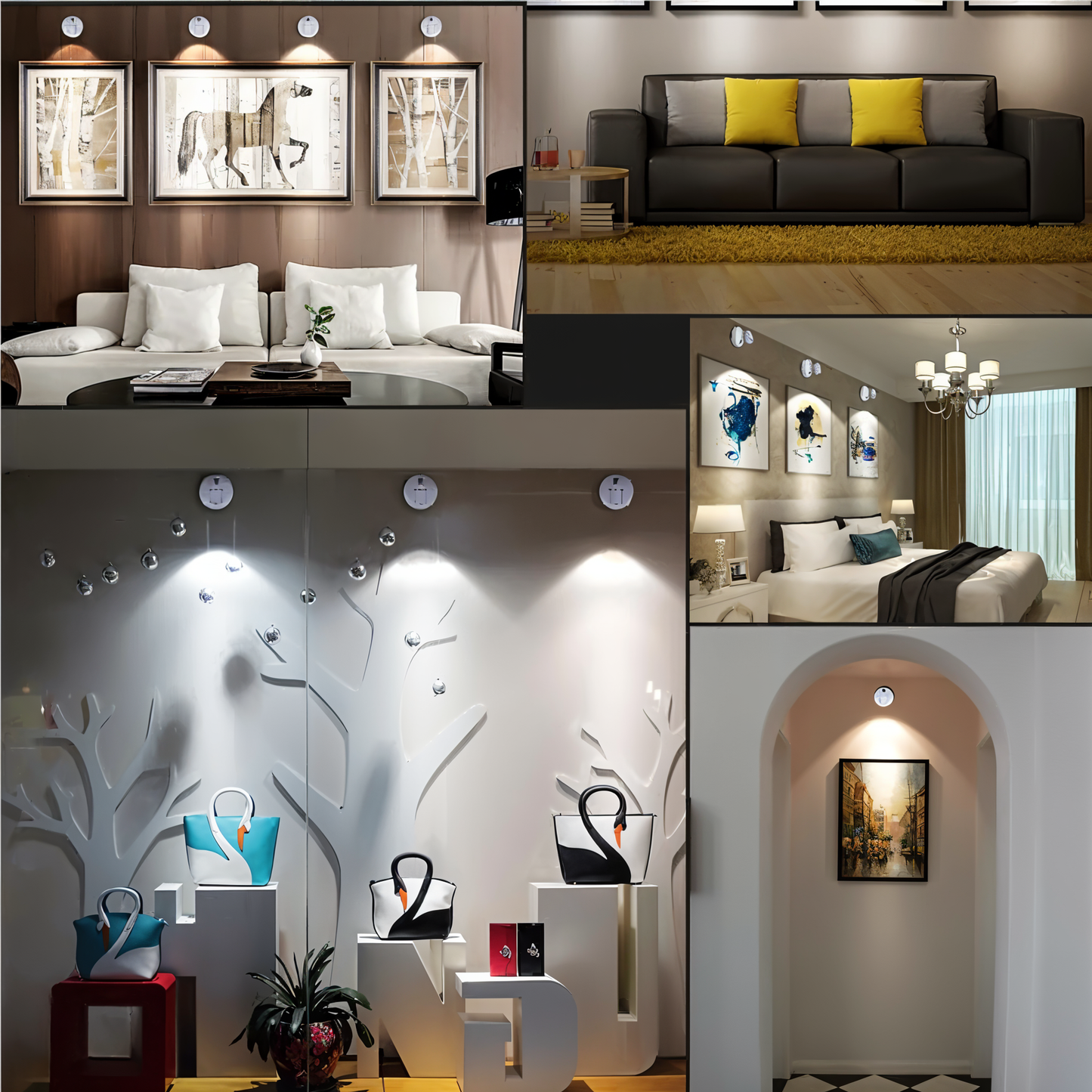 Skorter | VividBeam | Mini Dimmable LED Spotlight | Wireless Accent Lighting for Home & Office