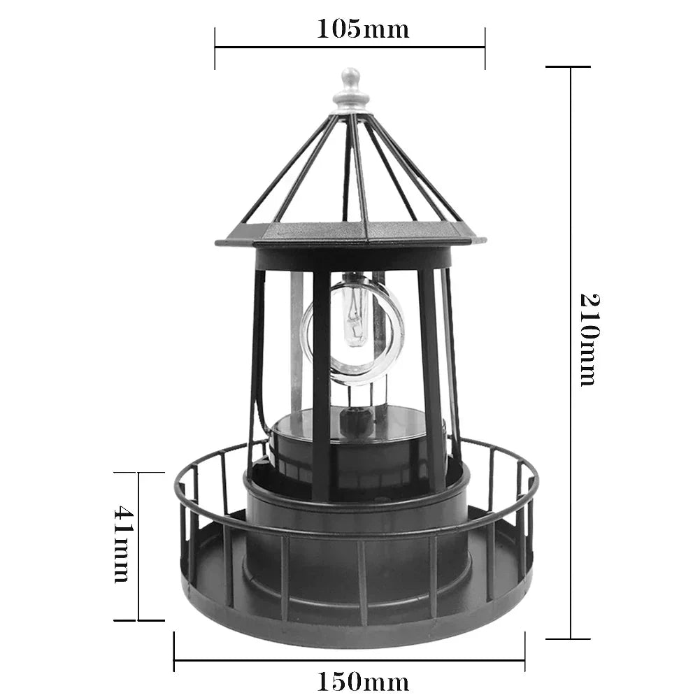 Skorter | LumiTower - Adjustable Solar LED Lighthouse for Outdoor