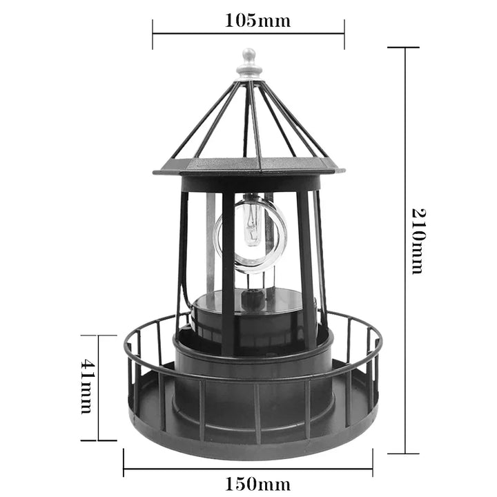 Skorter | LumiTower - Adjustable Solar LED Lighthouse for Outdoor