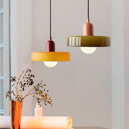 Skorter | Bauhaus Colored Glass Pendant Light