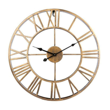Skorter | Retro Wrought Iron Wall Clock Roman Numerals