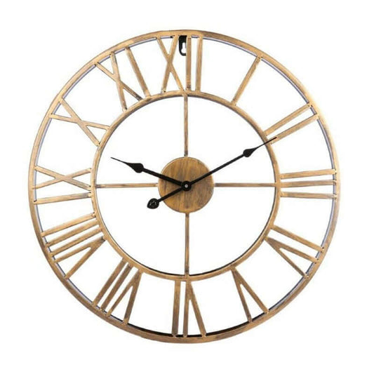 Skorter | Retro Wrought Iron Wall Clock Roman Numerals