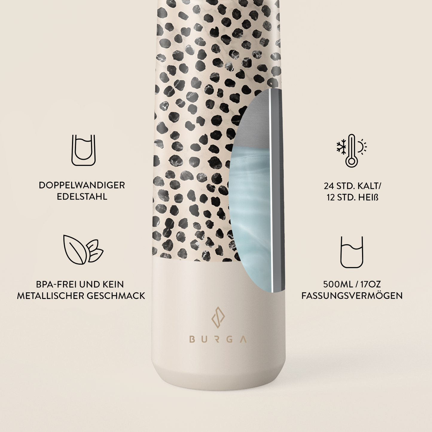 Skorter | Almond Latte - Water Bottle