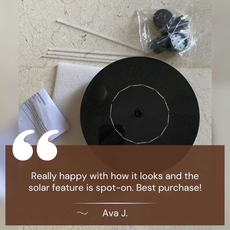 Skorter | Solar-Powered Dancing Water Fountain with LED Lights for Garden, Patio, and Outdoor Decor