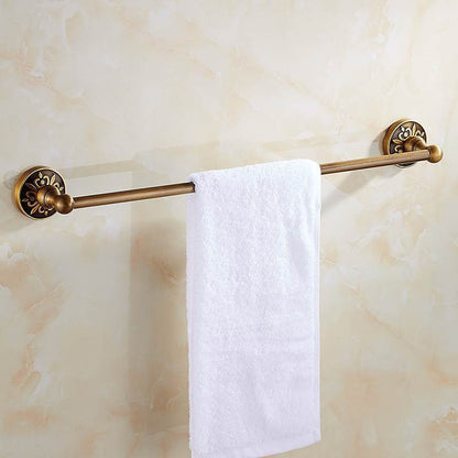 Skorter | Antique Bronze Bathroom Hardware Set – Towel Holder, Toilet Paper Holder, Brush Holder | Space-Saving Aluminum Bath Accessories