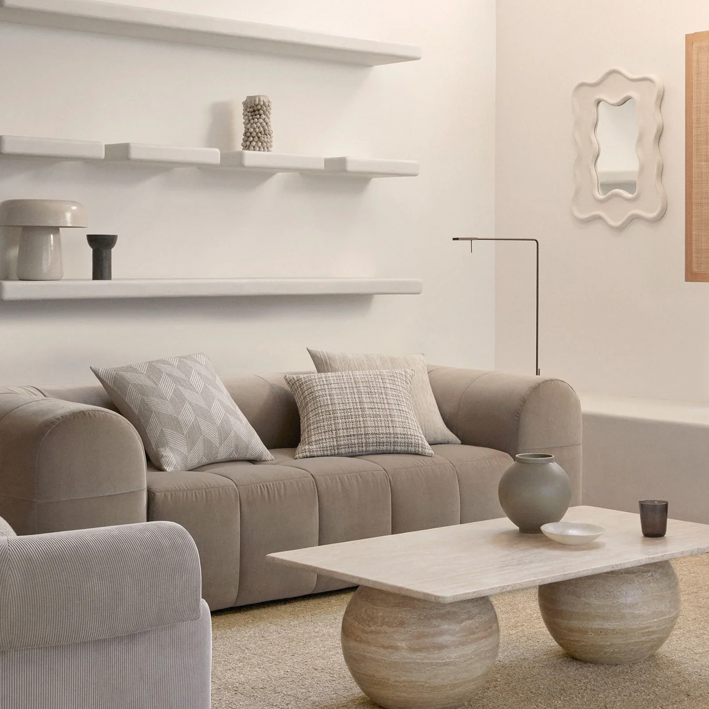 Skorter | Adriana Cushion - Natural