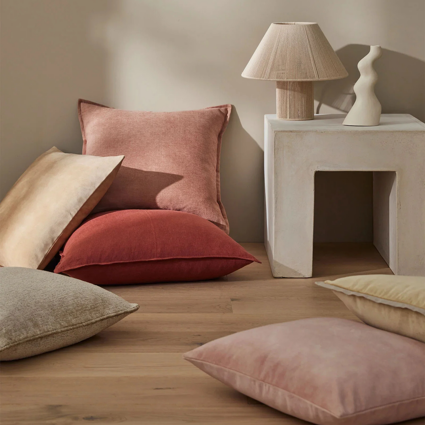 Skorter | Fiore Cushion 50cm x 50cm - Clay