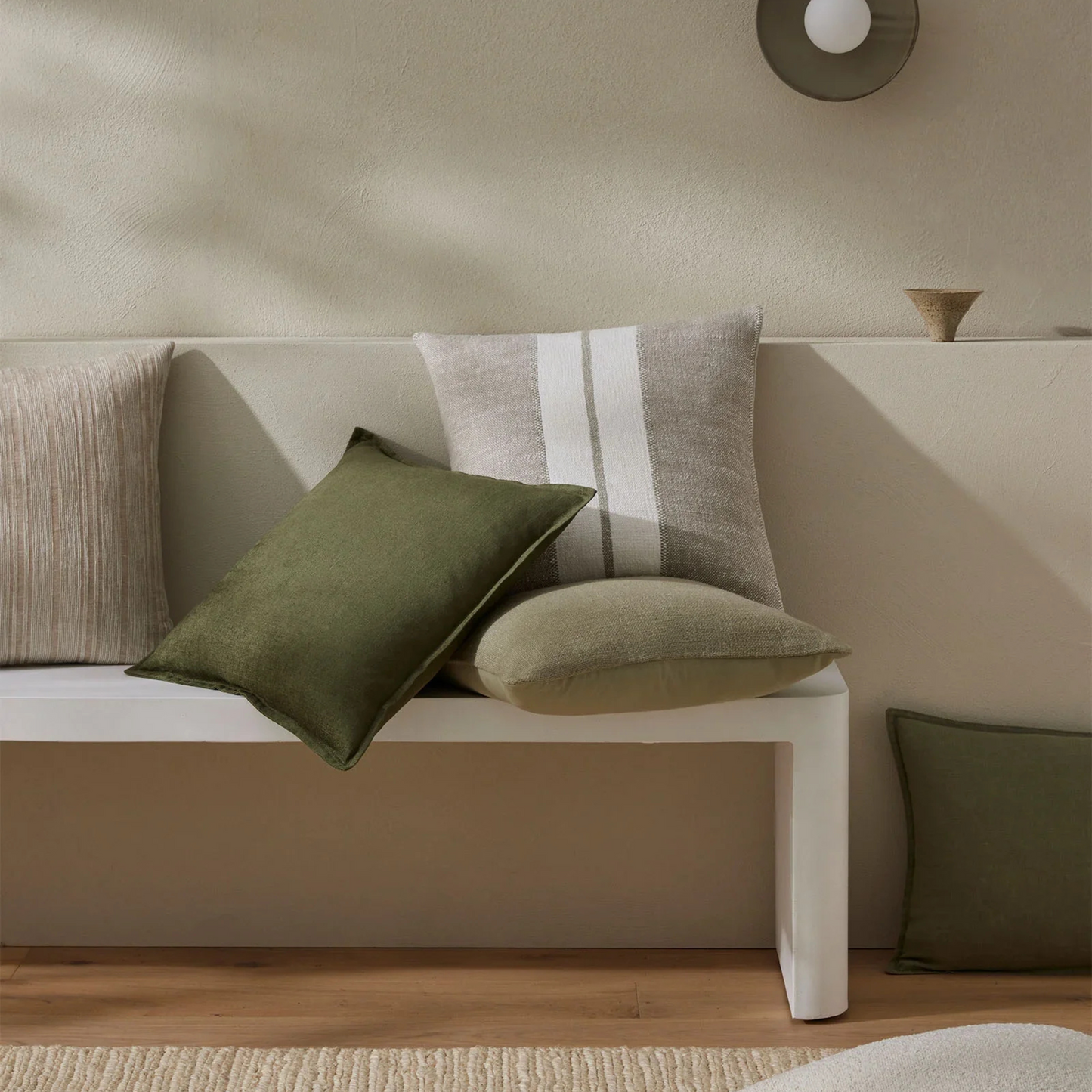 Skorter | Fiore Cushions 50cm x 50cm - Olive